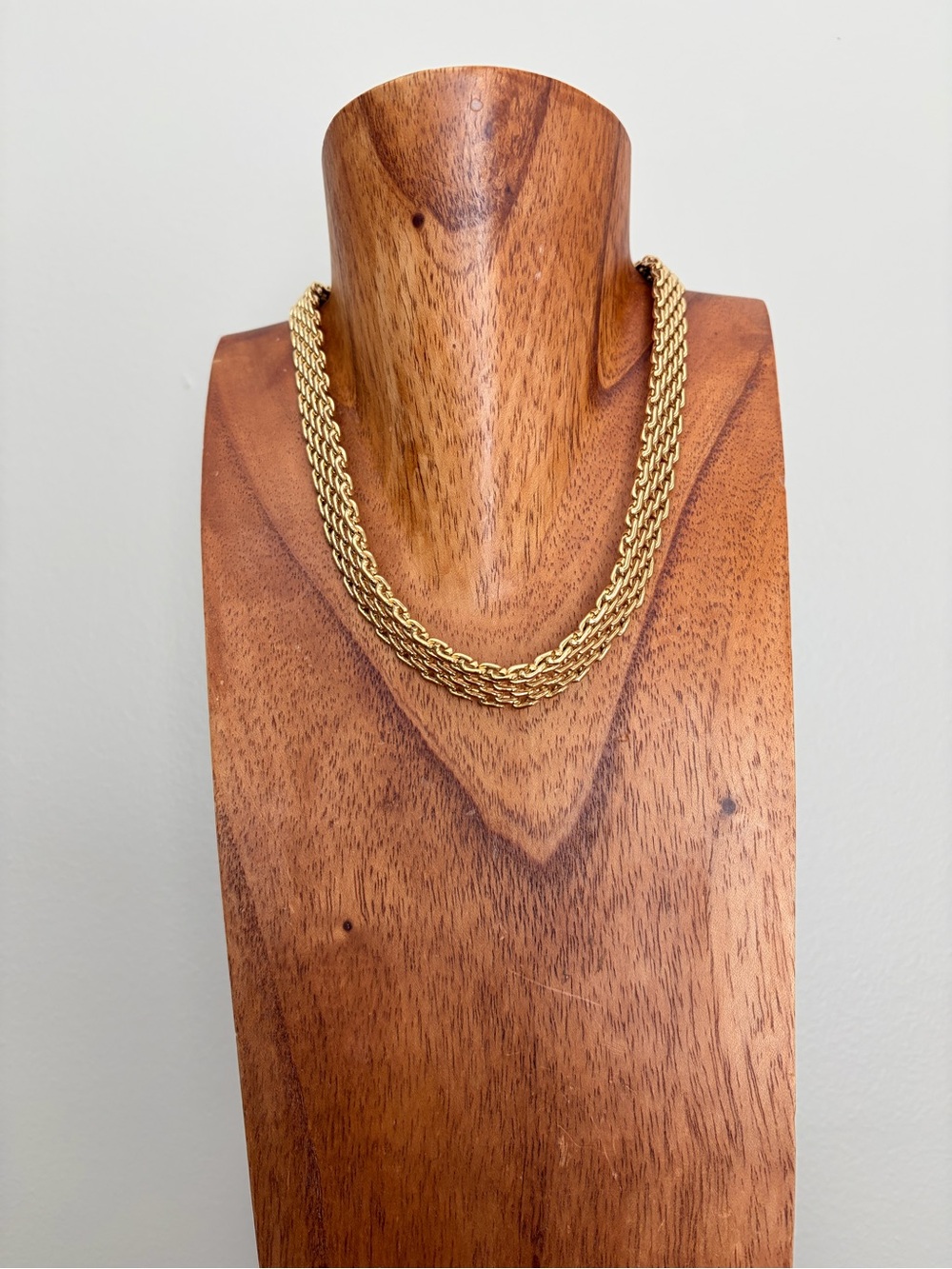 Vintage MONET Classic Gold-Tone Rope Chain Necklace - Women Jewelry